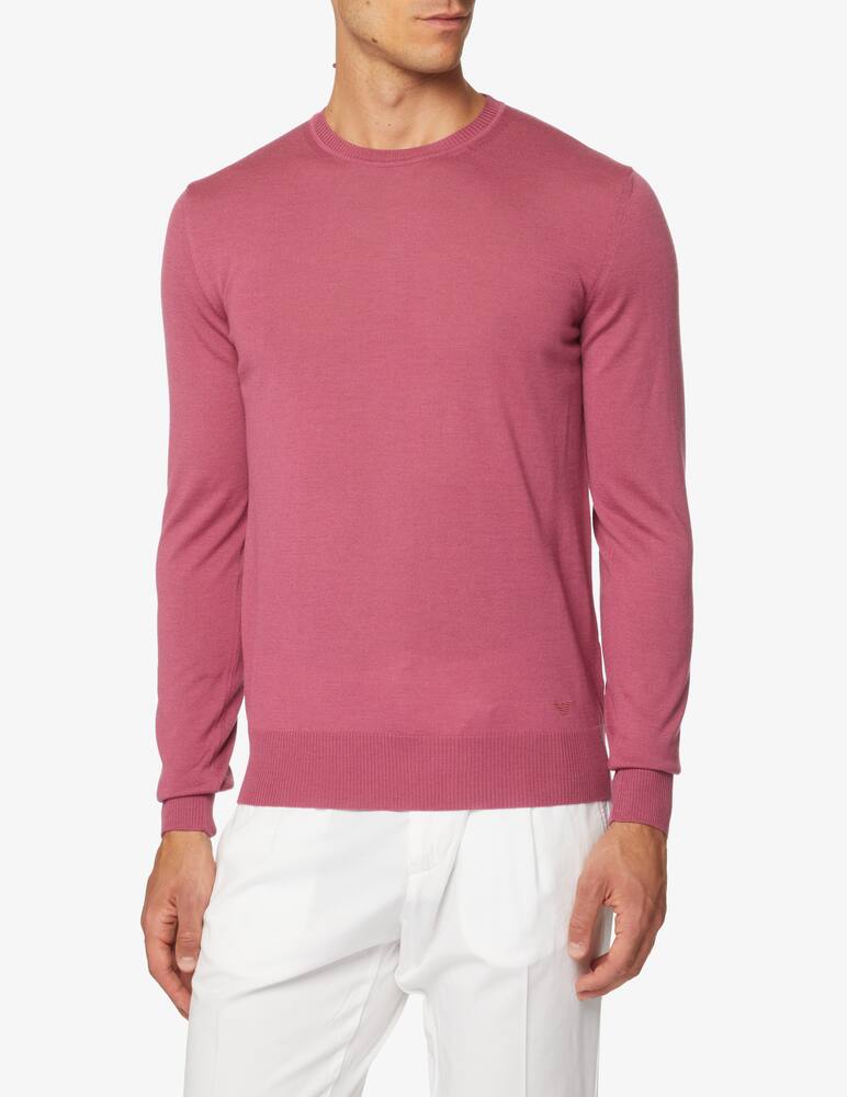 rinascente Emporio Armani Maglia girocollo in lana - rosa antico
