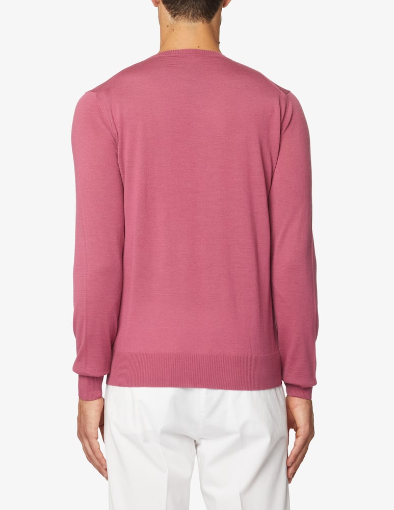 rinascente Emporio Armani Maglia girocollo in lana - rosa antico