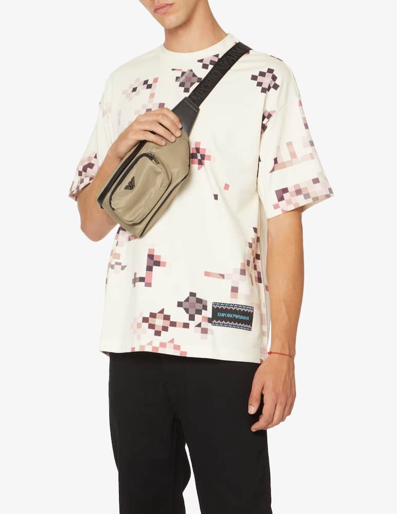 rinascente Emporio Armani Marsupio da viaggio in nylon - Nero