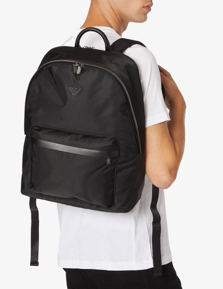 rinascente Emporio Armani Nylon travel backpack - Black