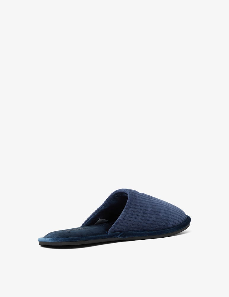 Emporio Armani Chenille slippers - Blue - picture 4 Emporio Armani Chenille slippers - Blue - picture 4