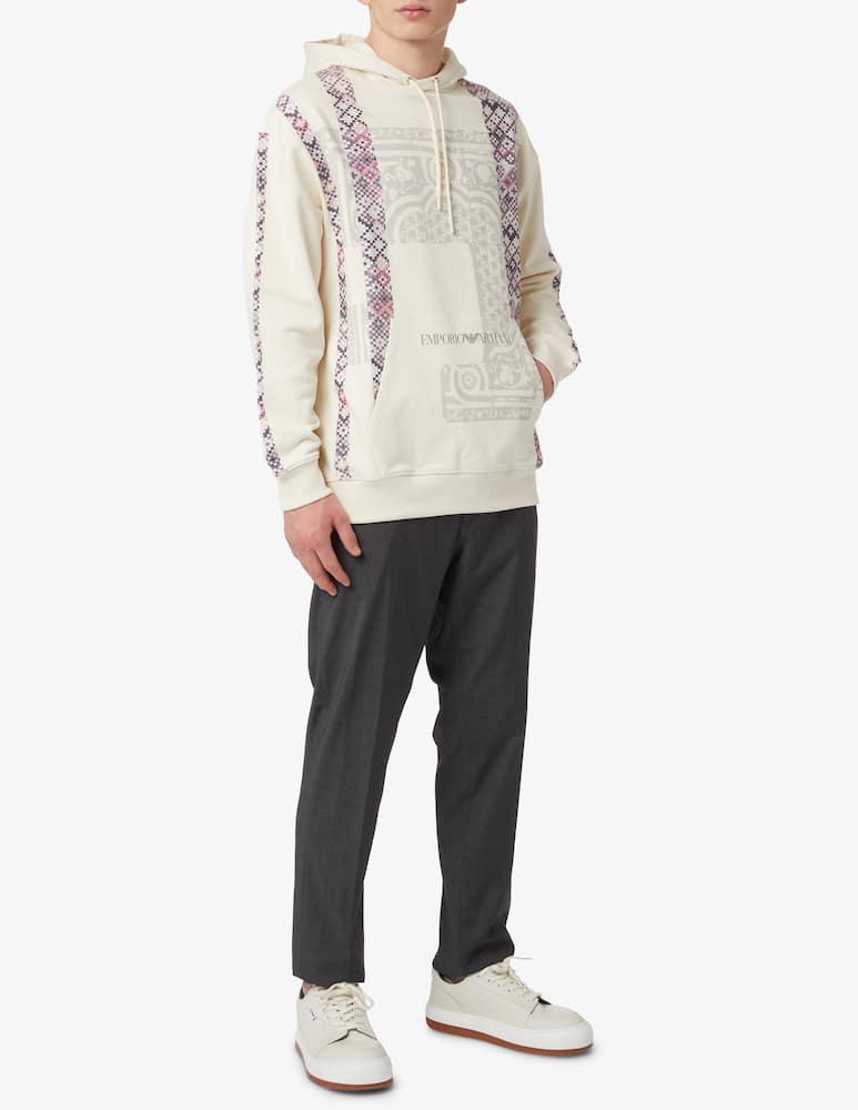 rinascente Emporio Armani Felpa con cappuccio - Bianco