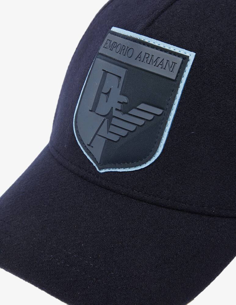 rinascente Emporio Armani Cappellino baseball in misto lana - Blu