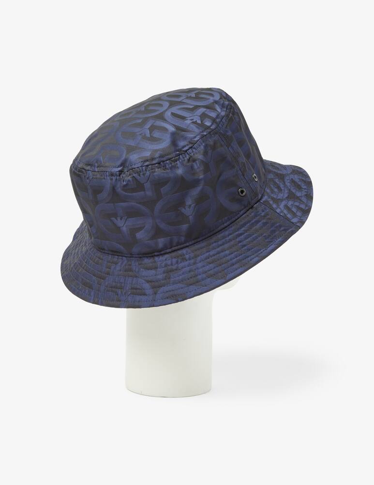 rinascente Emporio Armani Bucket in nylon con logo - Blu