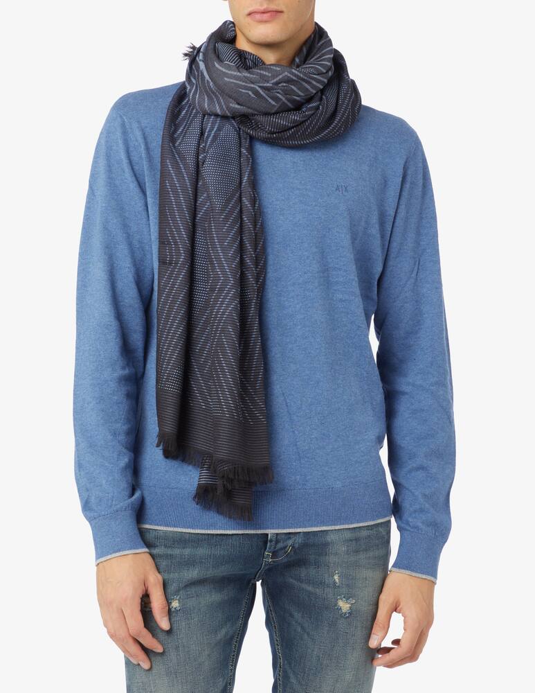 rinascente Emporio Armani Sciarpa modal mix geo - Blu
