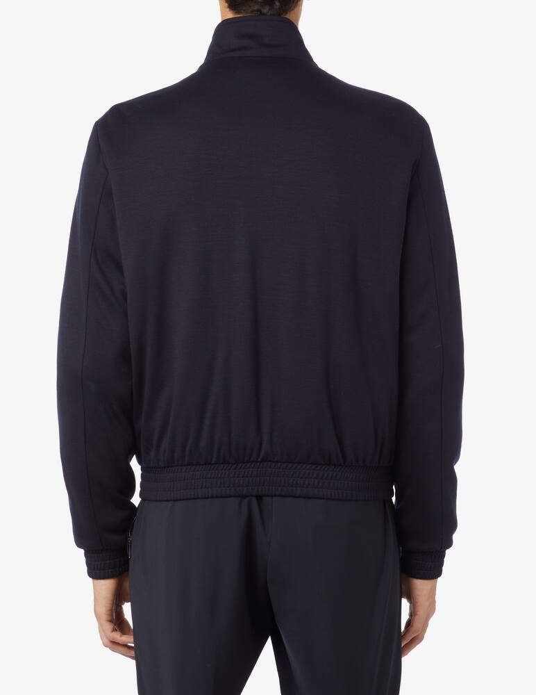 Emporio Armani Wool bomber jacket - Blue - picture 7 Emporio Armani Wool bomber jacket - Blue - picture 7