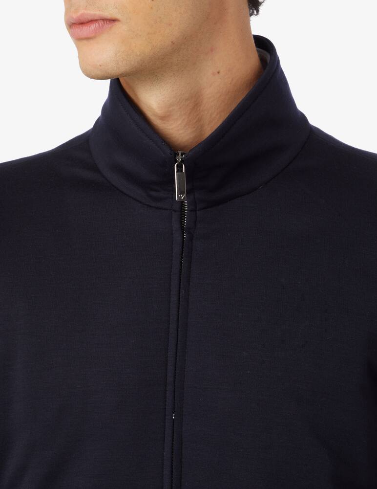 Emporio Armani Wool bomber jacket - Blue - picture 8 Emporio Armani Wool bomber jacket - Blue - picture 8