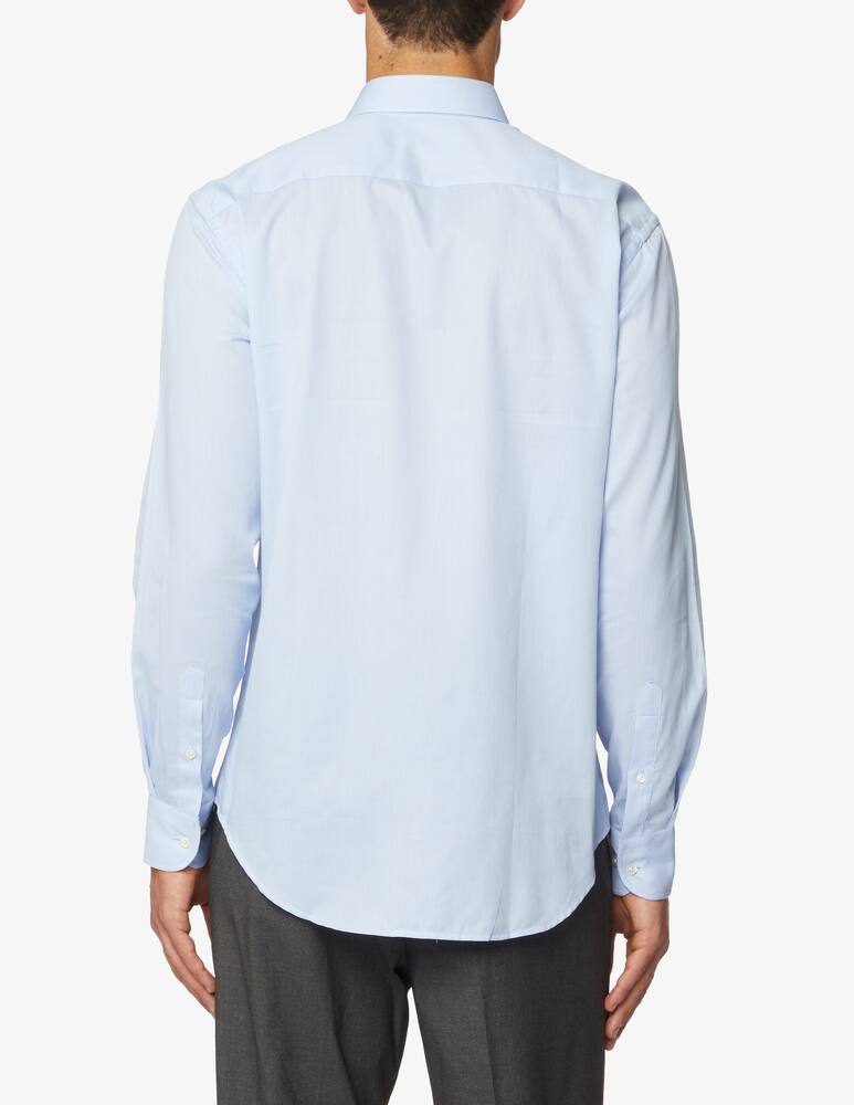 rinascente Emporio Armani Cotton slim shirt - light blue