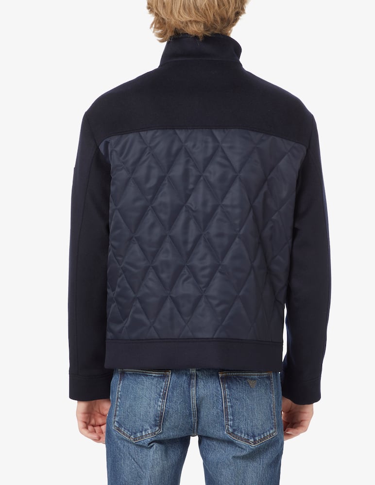 rinascente Emporio Armani Quilted wool blouson jacket - Blue