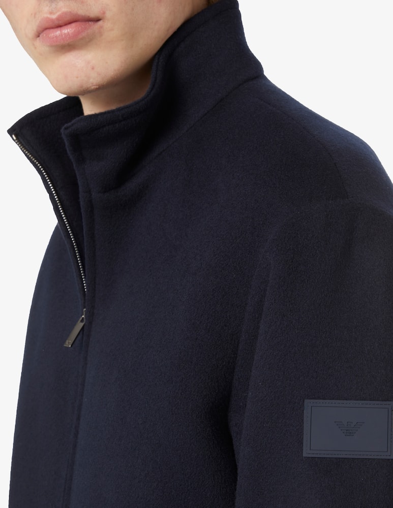 rinascente Emporio Armani Quilted wool blouson jacket - Blue