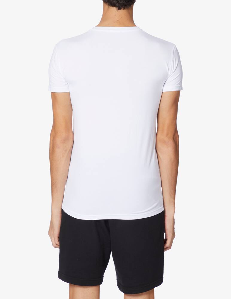 rinascente Emporio Armani Maglietta scollo a v soft modal - Bianco