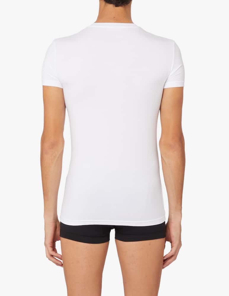 rinascente Emporio Armani Maglietta scollo a v soft modal - Bianco