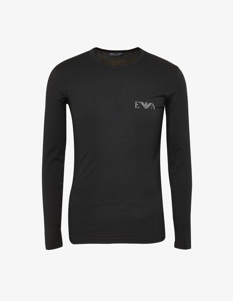 Emporio Armani Maglietta monogram - Nero - immagine 1 Emporio Armani Maglietta monogram - Nero - immagine 1