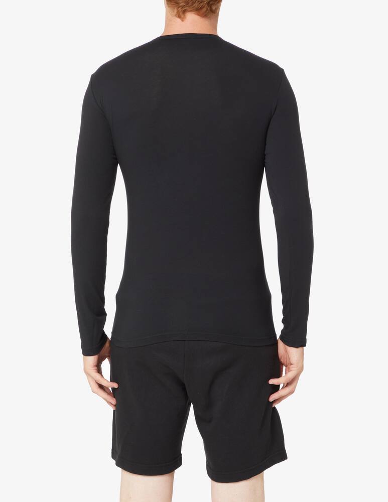 Emporio Armani Maglietta monogram - Nero - immagine 3 Emporio Armani Maglietta monogram - Nero - immagine 3