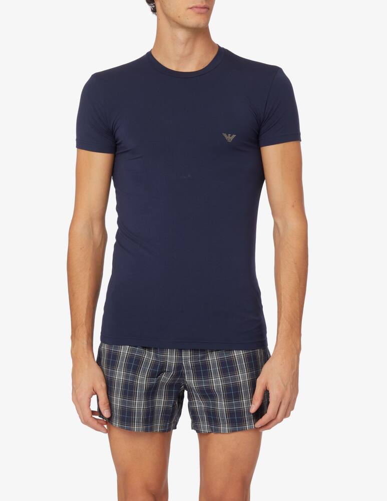 rinascente Emporio Armani Soft modal t-shirt - Blue