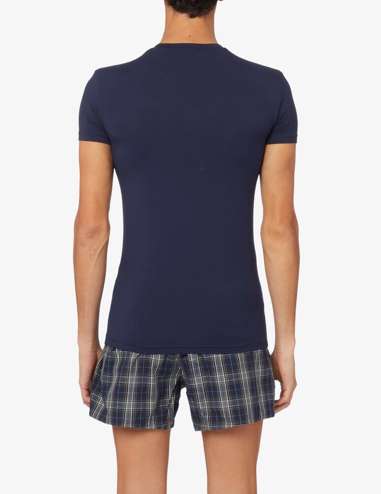 rinascente Emporio Armani Soft modal t-shirt - Blue