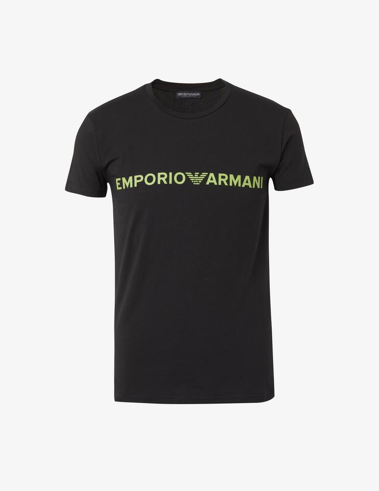 rinascente Emporio Armani Megalogo slim fit t-shirt - Black