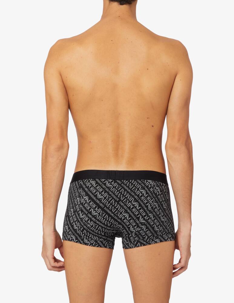 rinascente Emporio Armani All over logo trunk - Black
