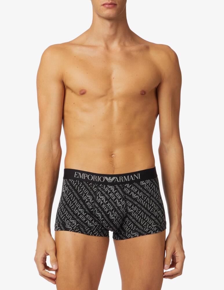 rinascente Emporio Armani All over logo trunk - Black