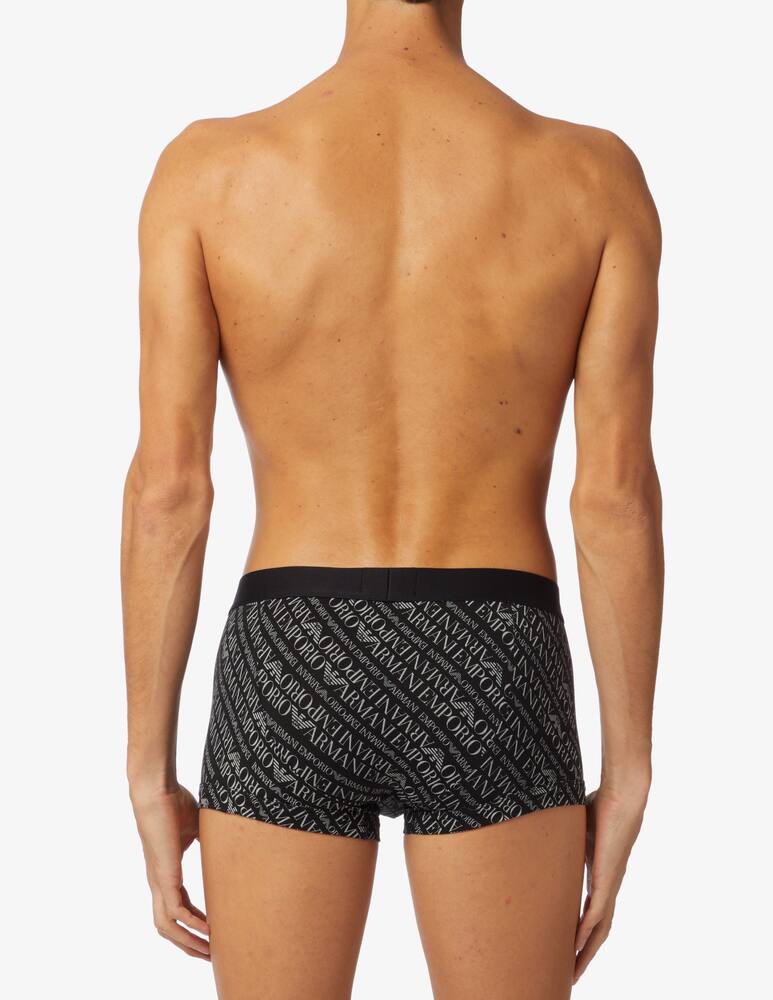 rinascente Emporio Armani All over logo trunk - Black