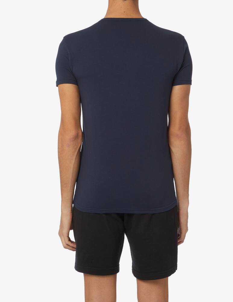 rinascente Emporio Armani Pack 2 t-shirts slim fit bold monogram - Blu