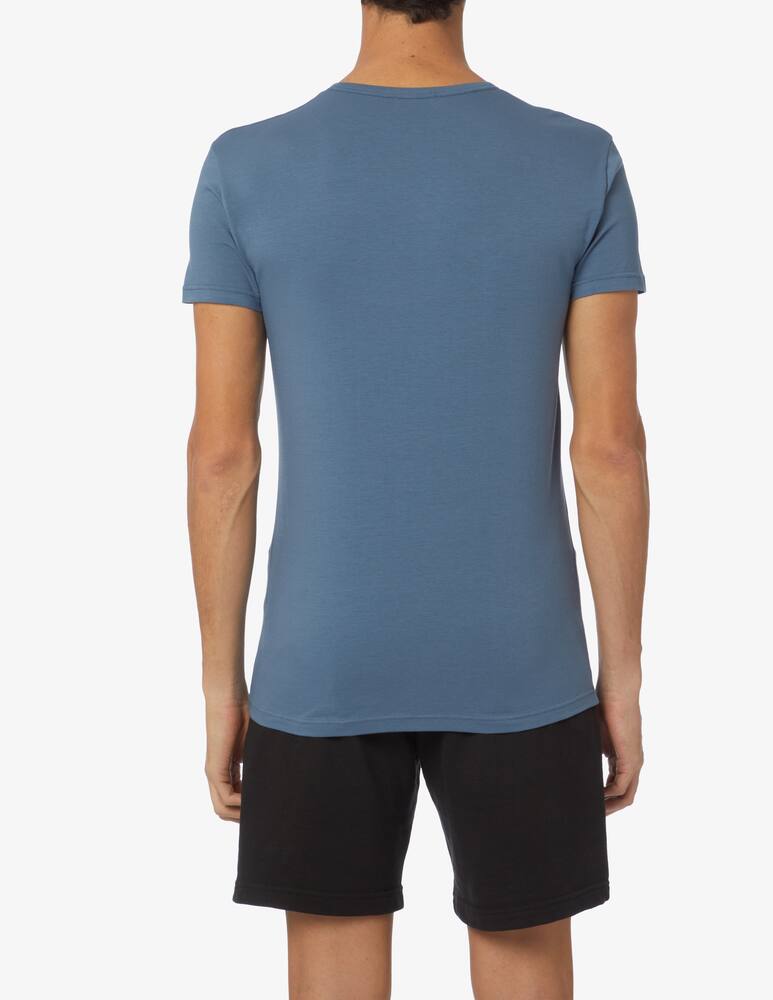 rinascente Emporio Armani Pack 2 t-shirts slim fit bold monogram - Blu