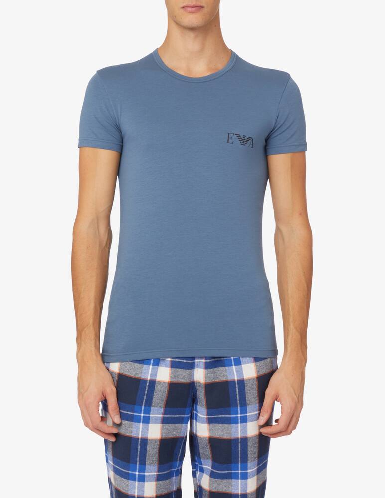 rinascente Emporio Armani Pack 2 t-shirts slim fit bold monogram - Blu