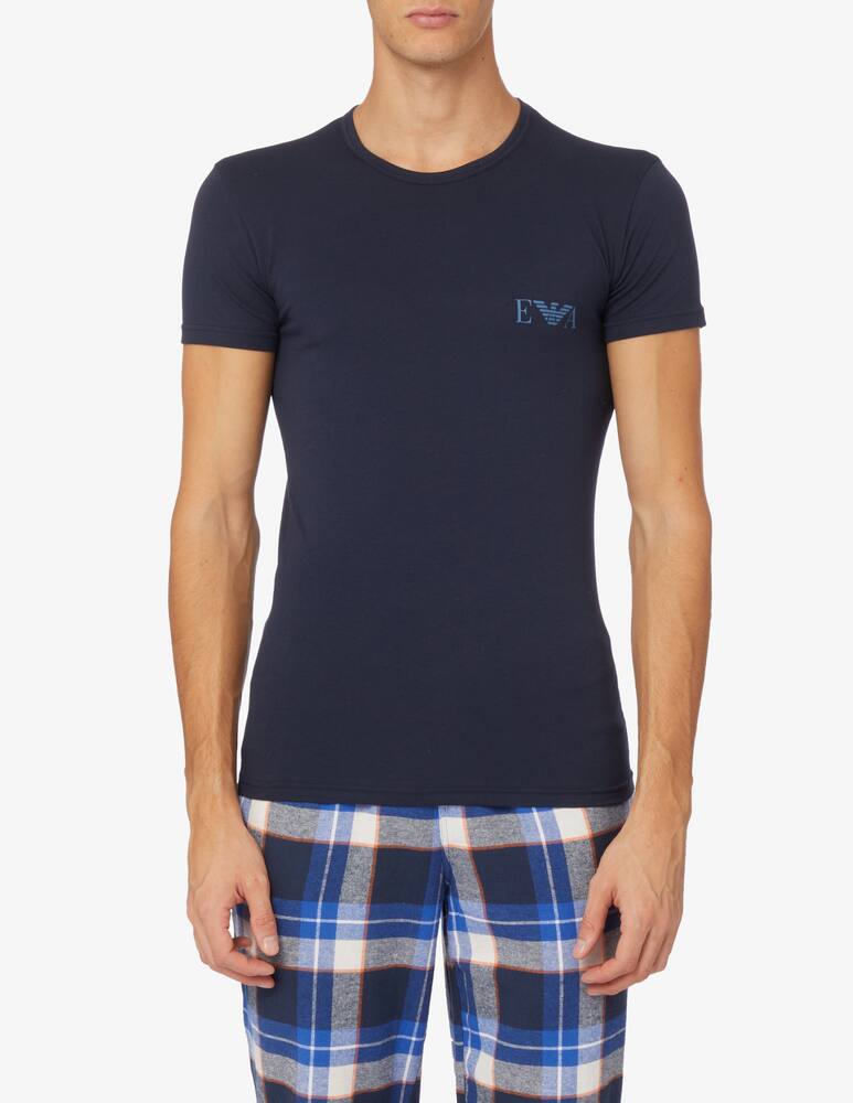 rinascente Emporio Armani Pack 2 t-shirts slim fit bold monogram - Blu