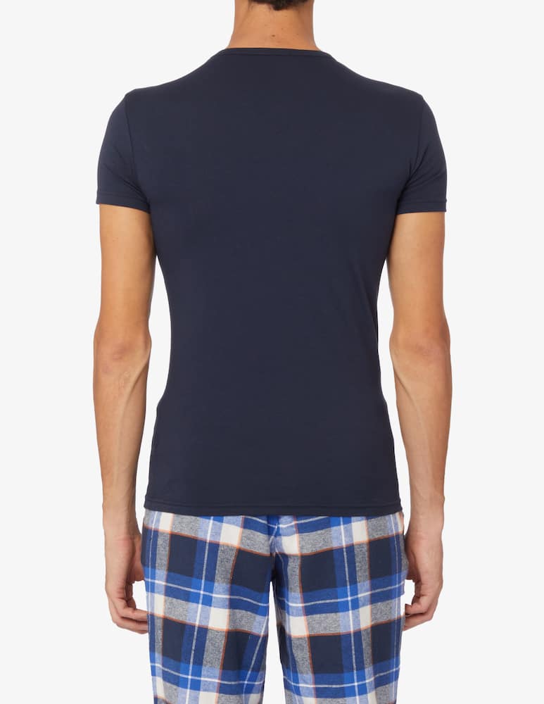rinascente Emporio Armani Pack 2 t-shirts slim fit bold monogram - Blu