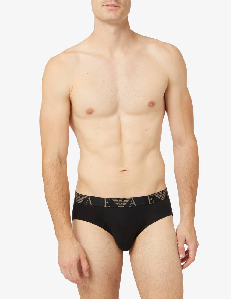 rinascente Emporio Armani Monogram briefs - 3 pack