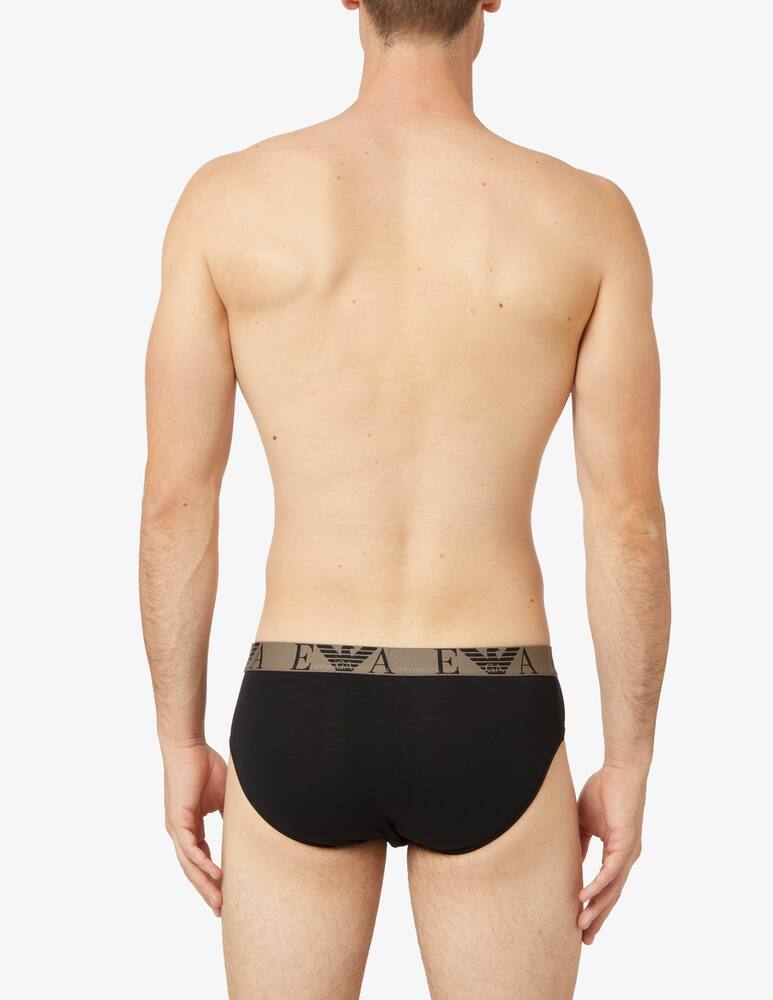 rinascente Emporio Armani Monogram briefs - 3 pack