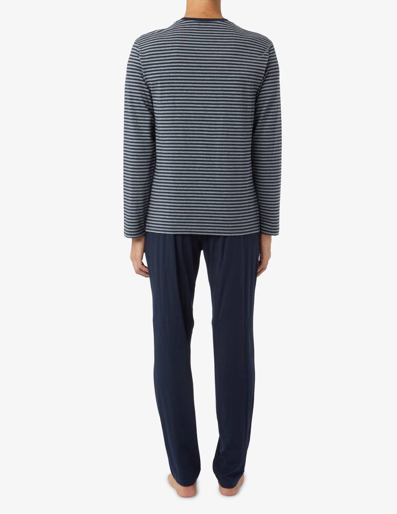 rinascente Emporio Armani Long striped pajama - Blue