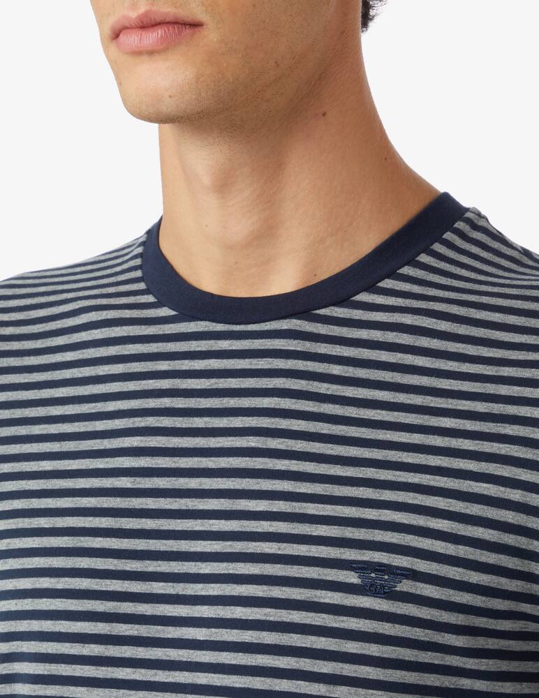 rinascente Emporio Armani Long striped pajama - Blue