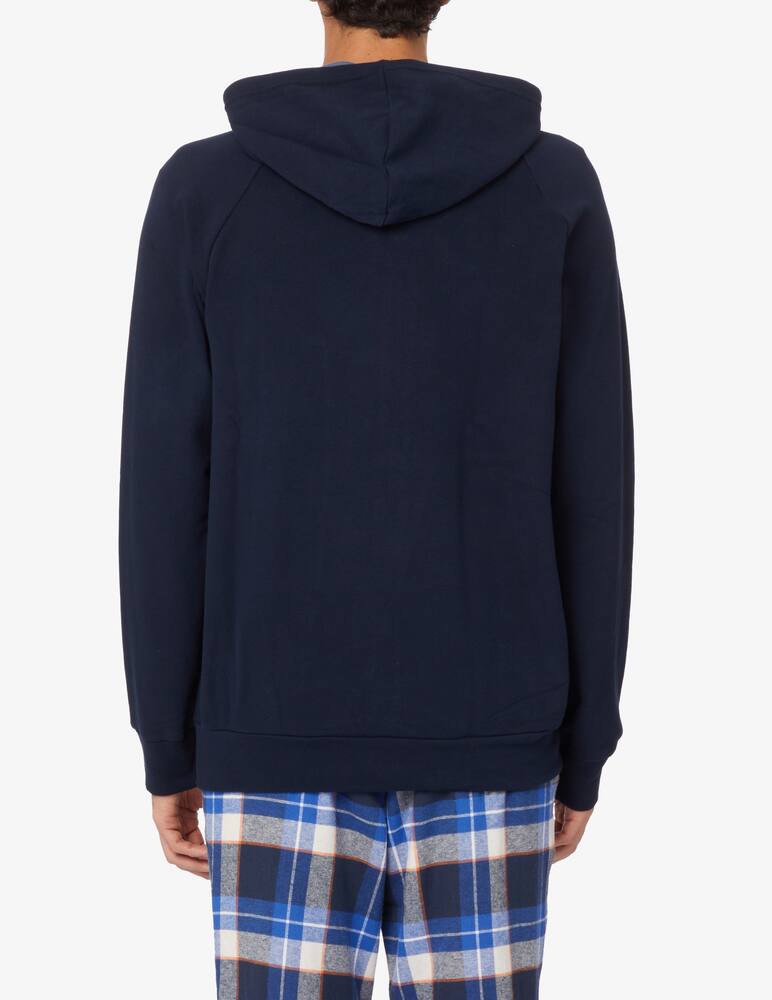 rinascente Emporio Armani Comfort stretch terry hoodie - Blue