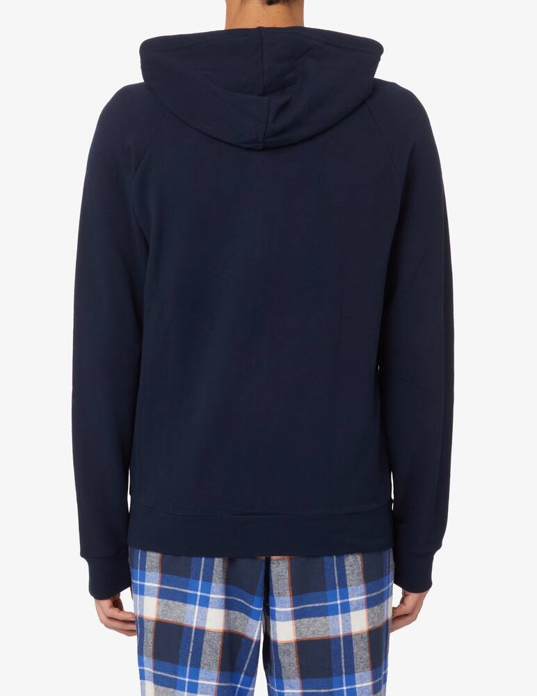 rinascente Emporio Armani Comfort stretch terry hoodie - Blue