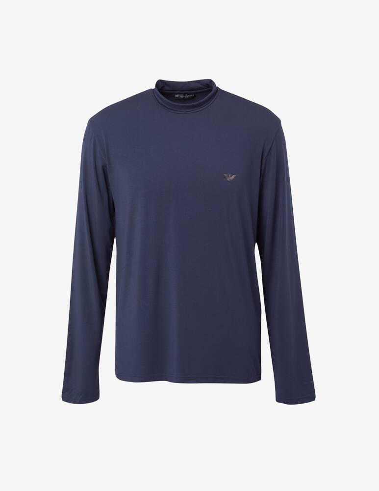 rinascente Emporio Armani Soft modal slim fit sweater - Blue