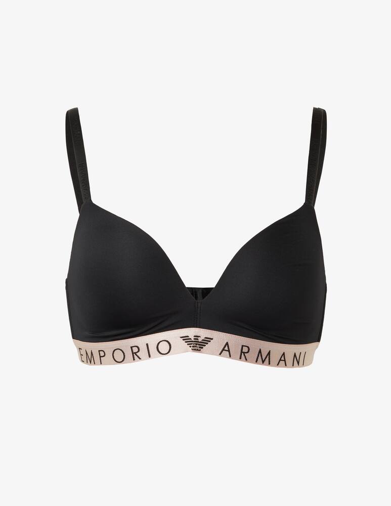 rinascente Emporio Armani Reggiseno a triangolo imbottito - Nero