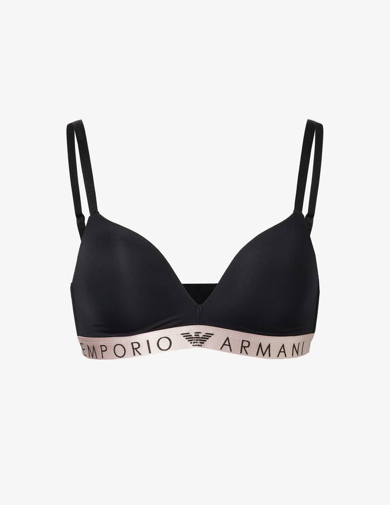 rinascente Emporio Armani Reggiseno a triangolo imbottito - Nero