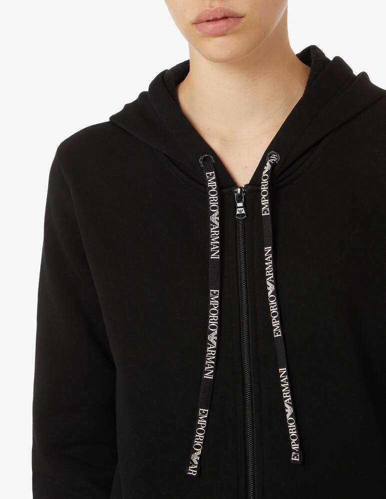 rinascente Emporio Armani Zipper hoodie - Black