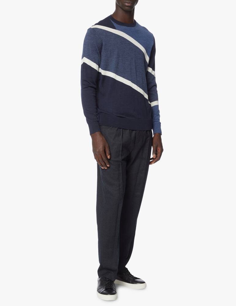 rinascente Emporio Armani Pantaloni sportivi lana simil panno