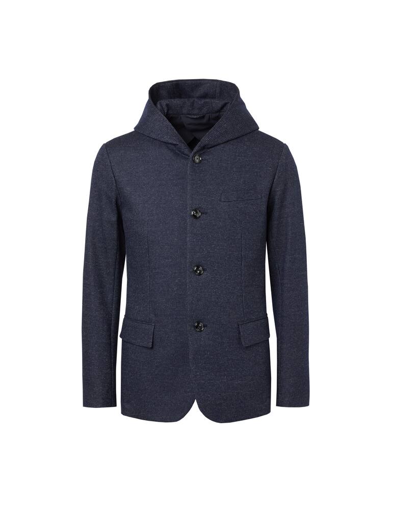 rinascente Emporio Armani Blazer a quadretti cappuccio