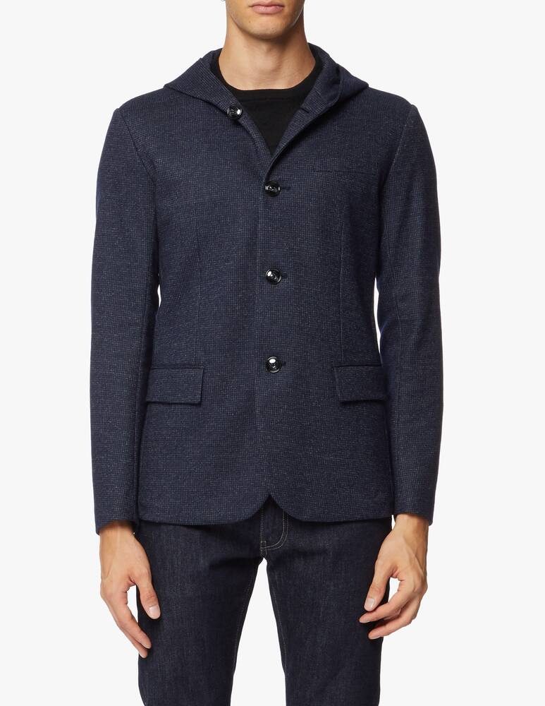 rinascente Emporio Armani Blazer a quadretti cappuccio