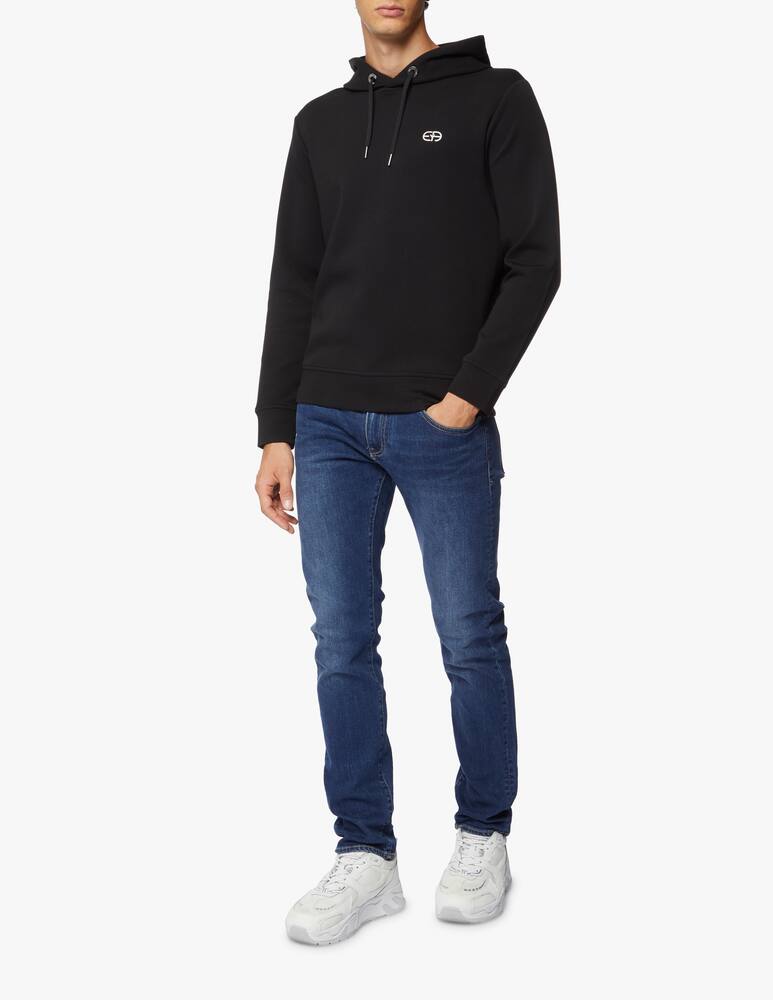 rinascente Emporio Armani Neoprene small logo hoodie