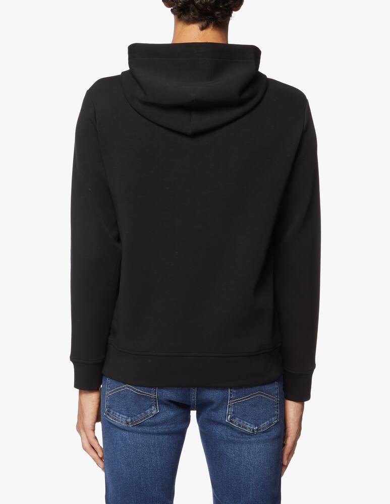 rinascente Emporio Armani Neoprene small logo hoodie