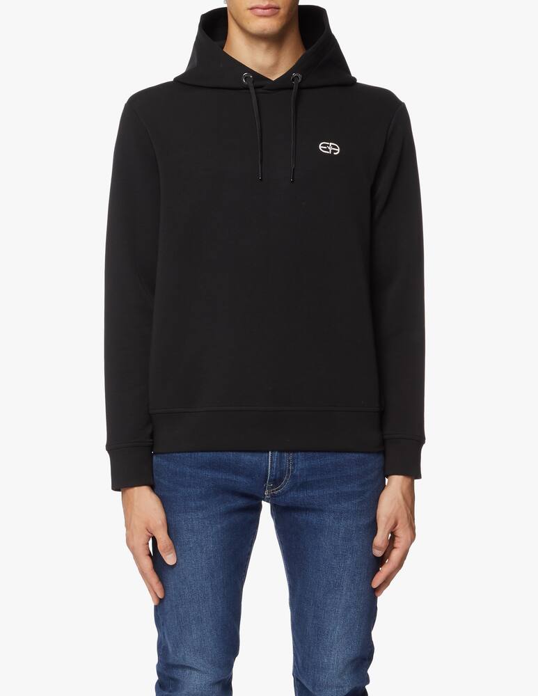 rinascente Emporio Armani Neoprene small logo hoodie