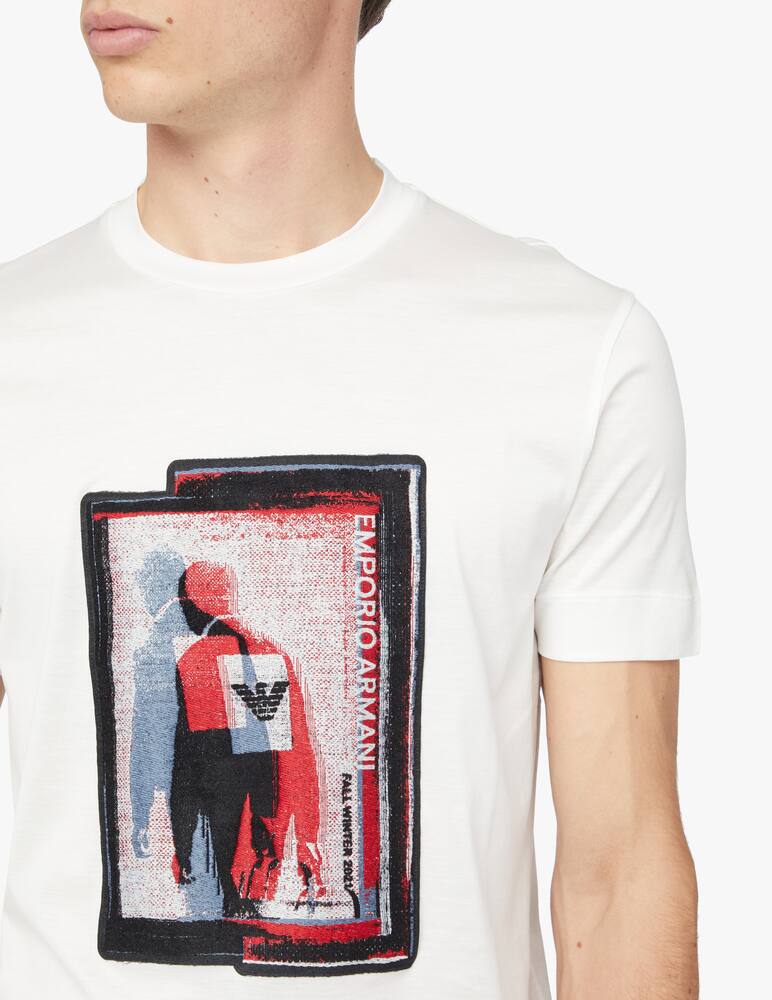 rinascente Emporio Armani Graphic embroidery t-shirt