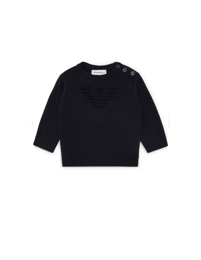 Emporio Armani Virgin wool roundneck sweater - picture 1 Emporio Armani Virgin wool roundneck sweater - picture 1