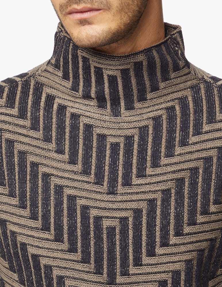 rinascente Emporio Armani Vulcano vanise chevron jumper