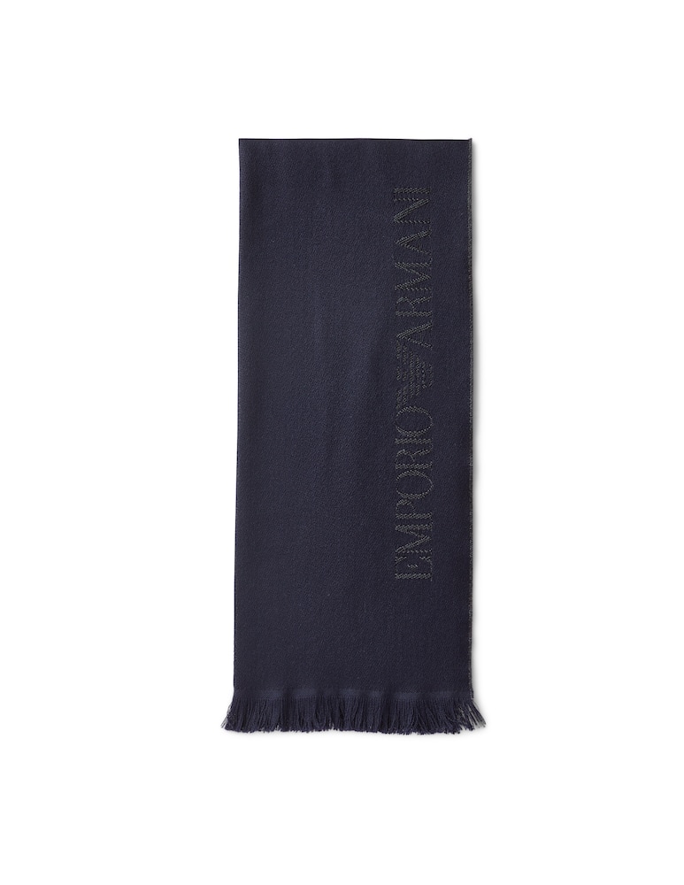 rinascente Emporio Armani Sciarpa in lana con logo