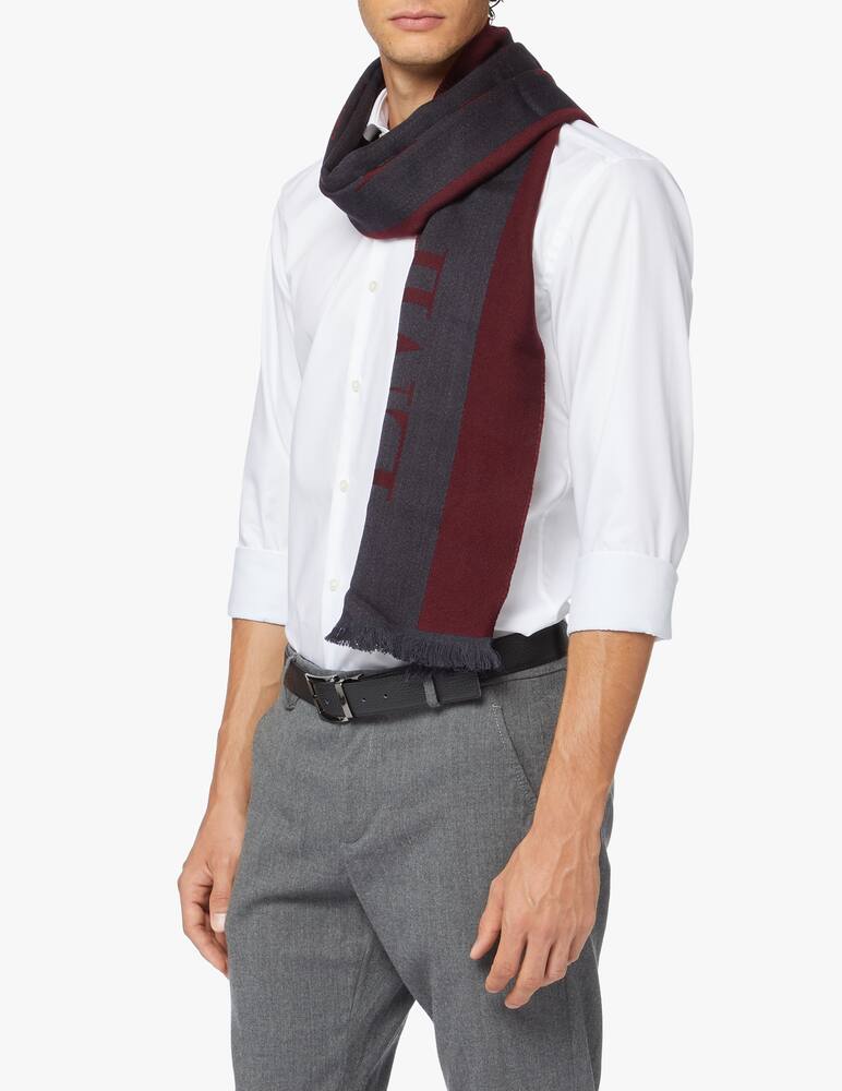 rinascente Emporio Armani Wool bigo logo scarf